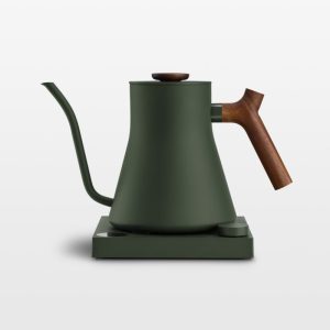 Fellow Stagg EKG Pro Gooseneck Kettle 0.9L – Woodland Green with Walnut Accents