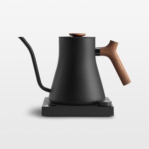 Fellow Stagg EKG Pro Gooseneck Kettle 0.9L – Matte Black with Walnut Accents