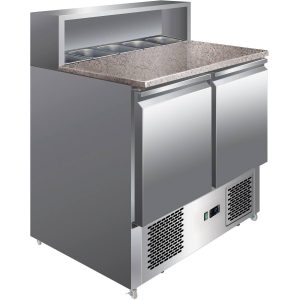 Adexa Pizza Prep Table 2 Doors 5×GN1/6 700mm – pz22