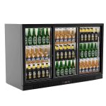 Empire Commercial Back Bar Bottle Cooler – Triple Sliding Glass Doors